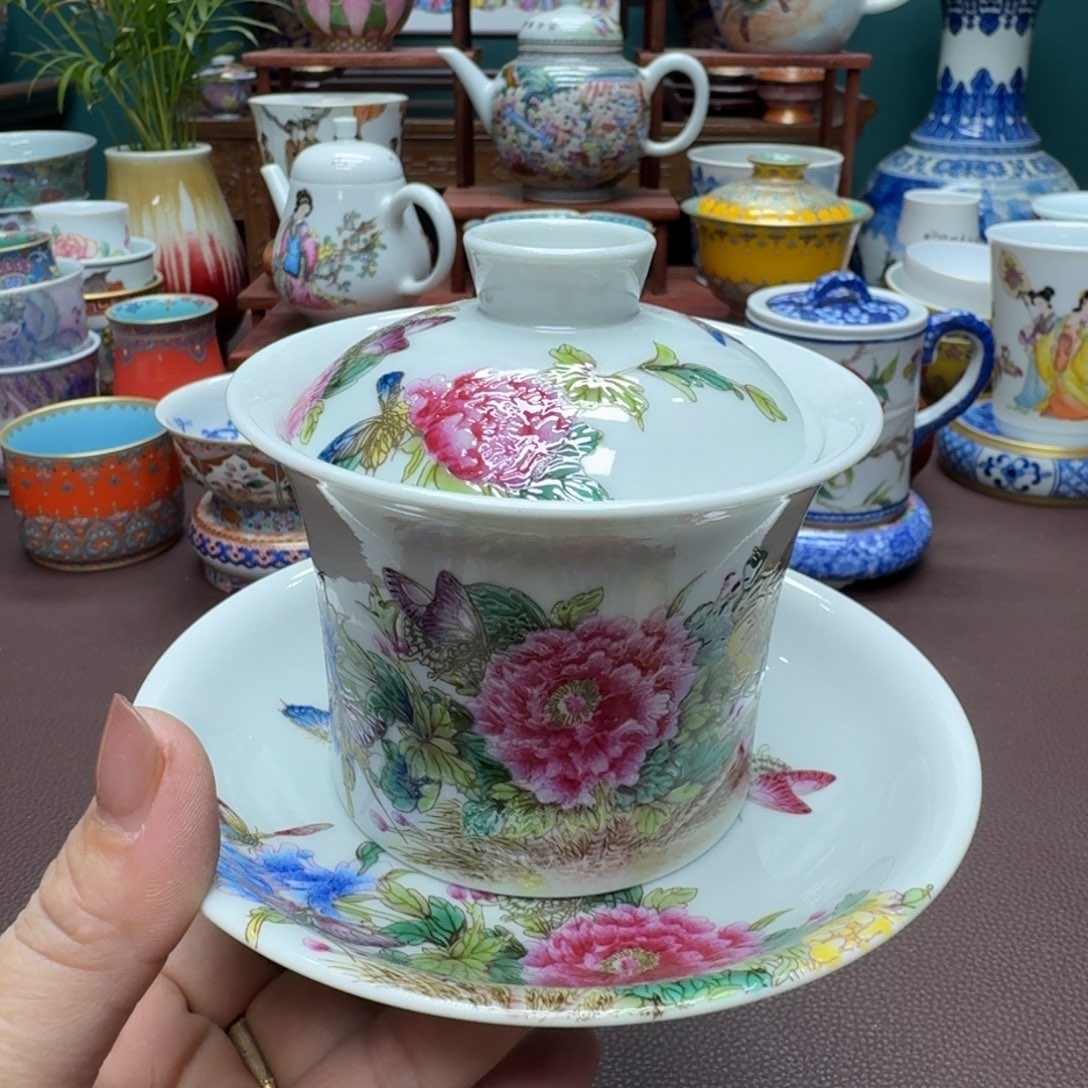 瓷片景德镇仿古手工制作精品展示