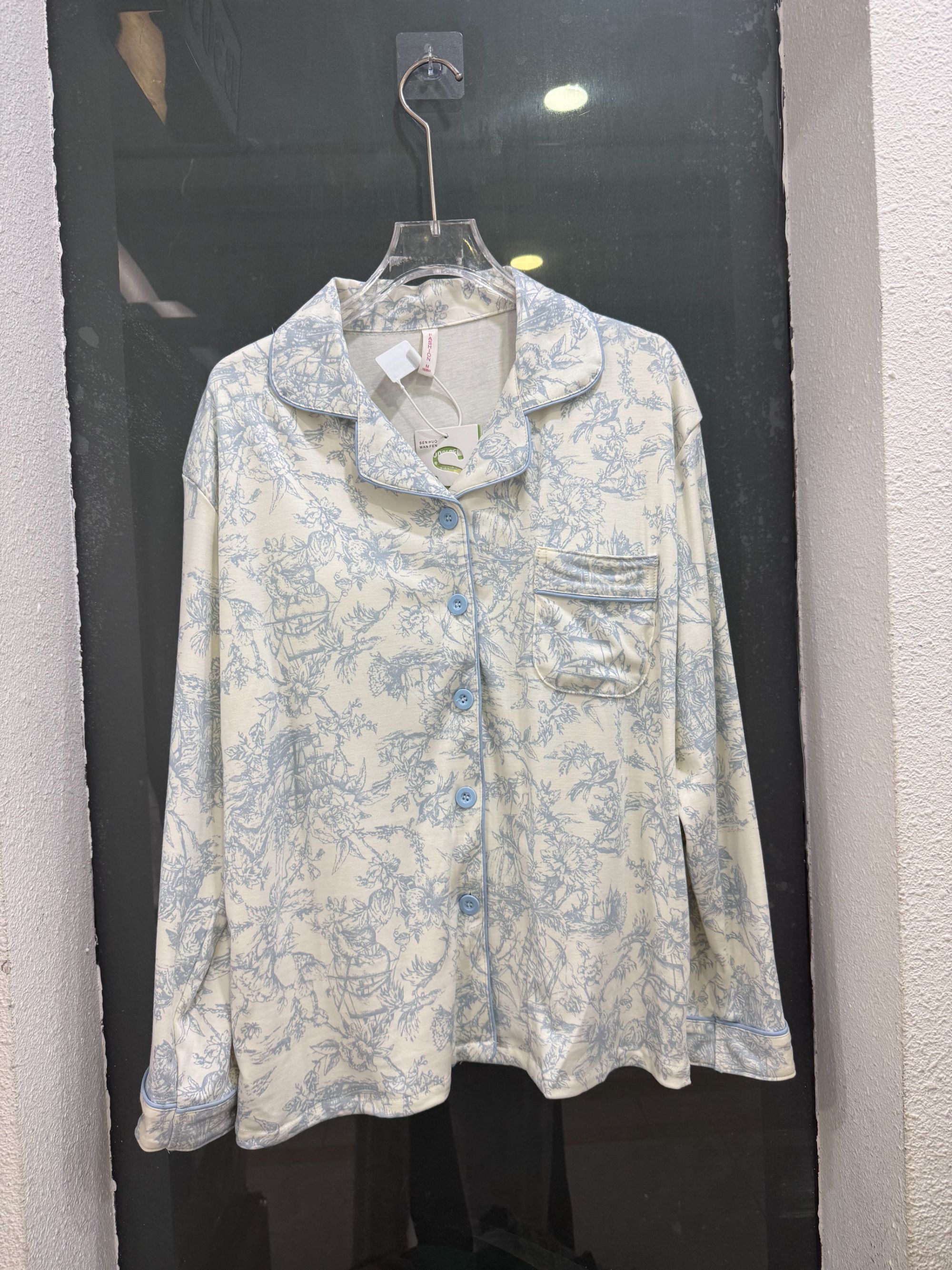 100#长袖开衫可外穿家居服新款秋天套装女