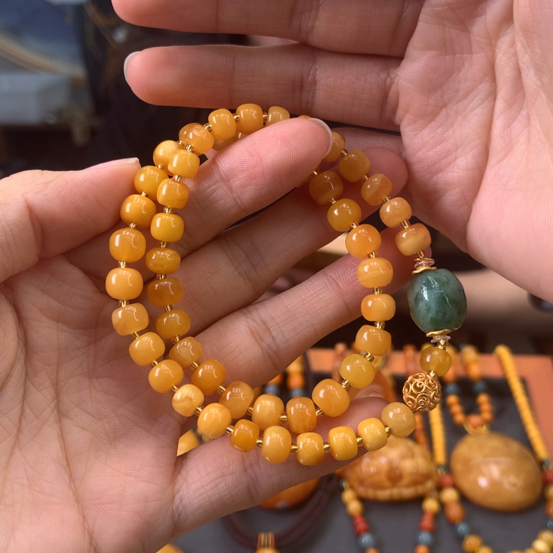 手串蜜蜡未镶嵌微瑕