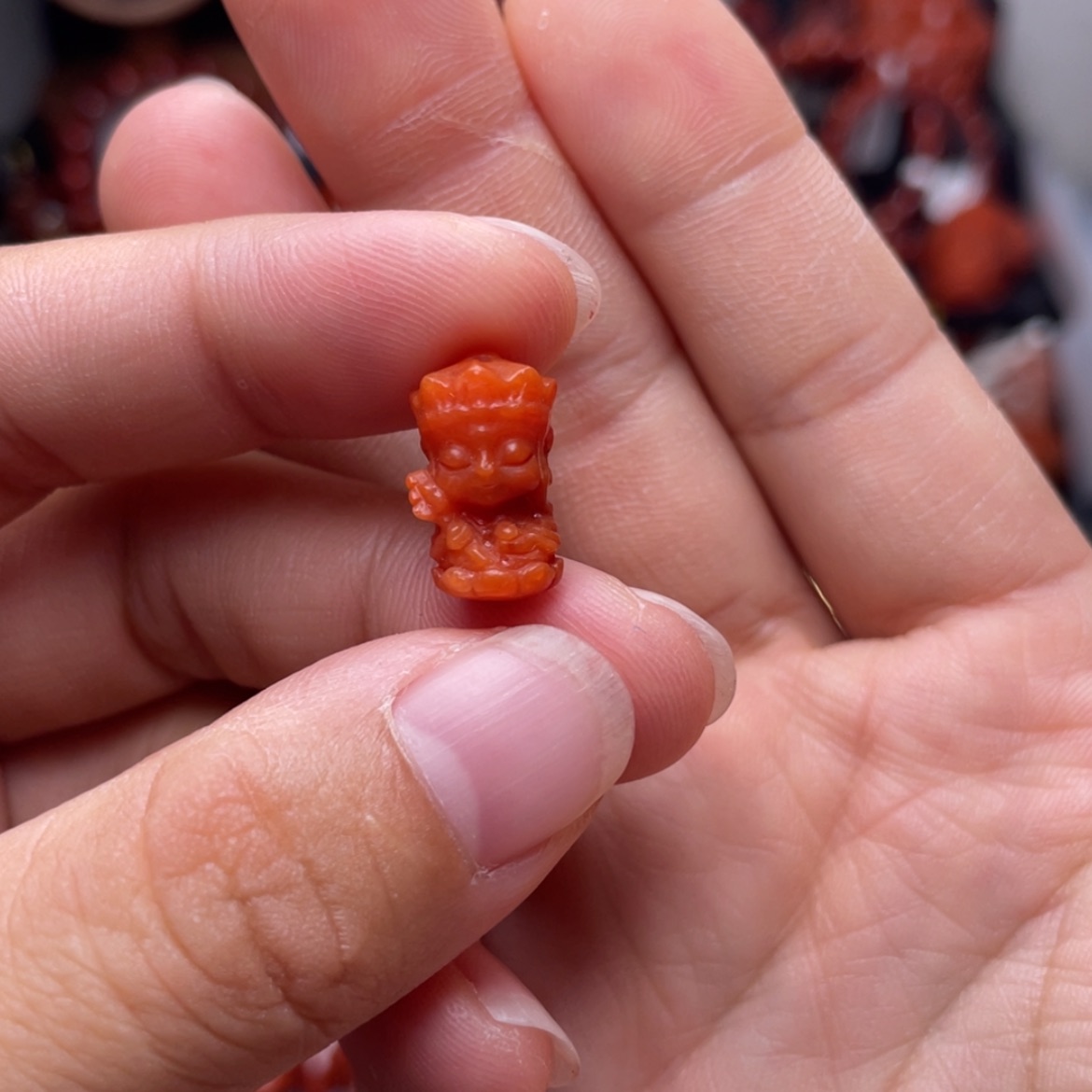 【闪购商品】未镶嵌地藏王10mm南红玛瑙