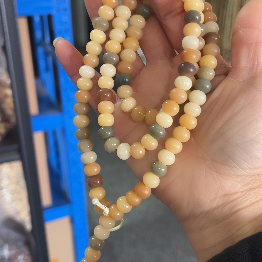 白玉菩提吊坠7×90