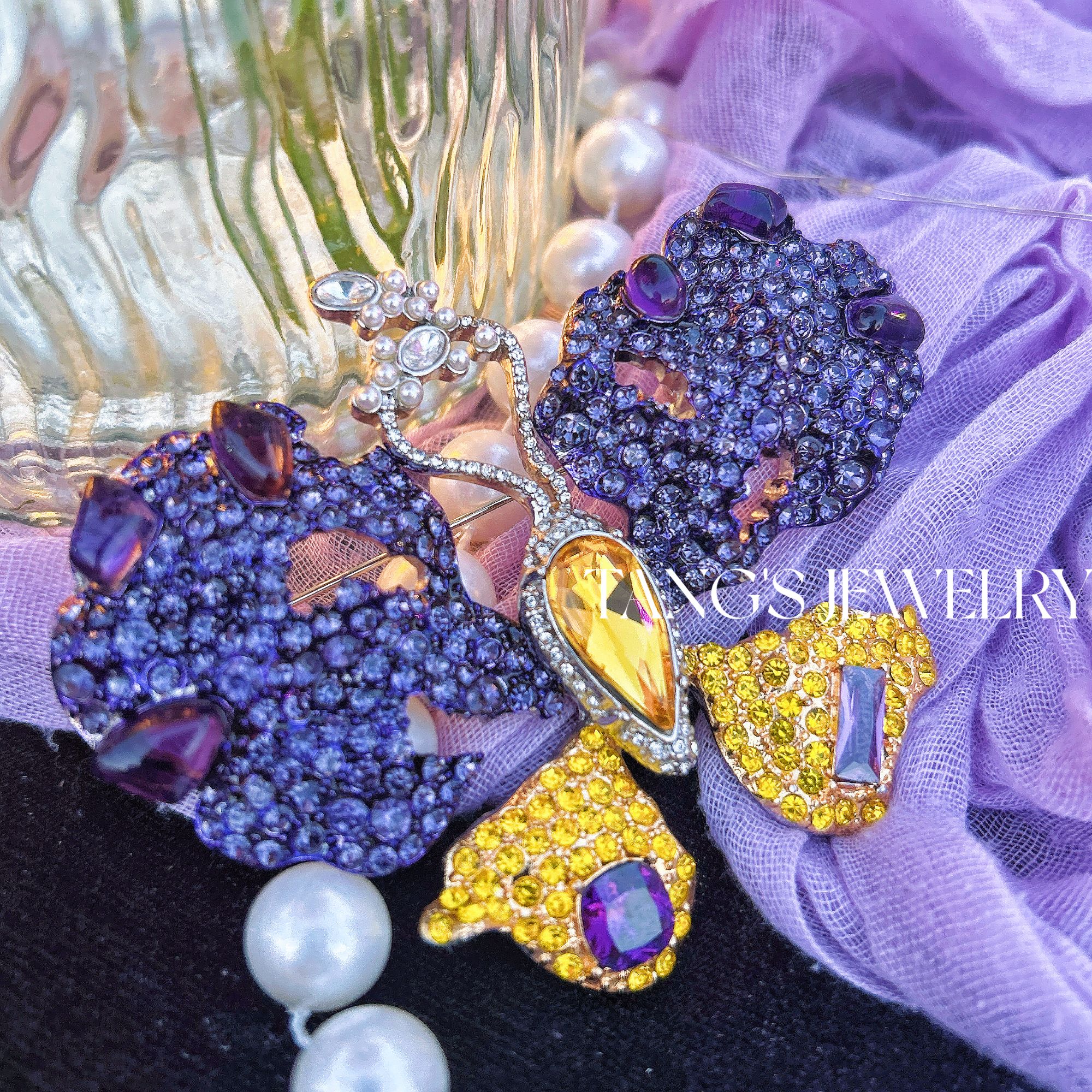 铜合金胸针  典藏臻品｜完美蝴蝶  奢华重工系列胸针