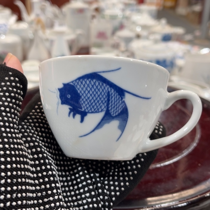 陶瓷醴陵高温群力瓷杯，微瑕