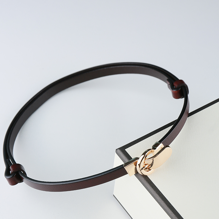 希琳【百搭牛皮】可调节腰带2色CD21648