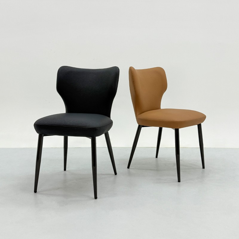 意式简奢客厅餐椅现代休闲椅家用靠背椅子2026新款带沙发弹簧餐椅