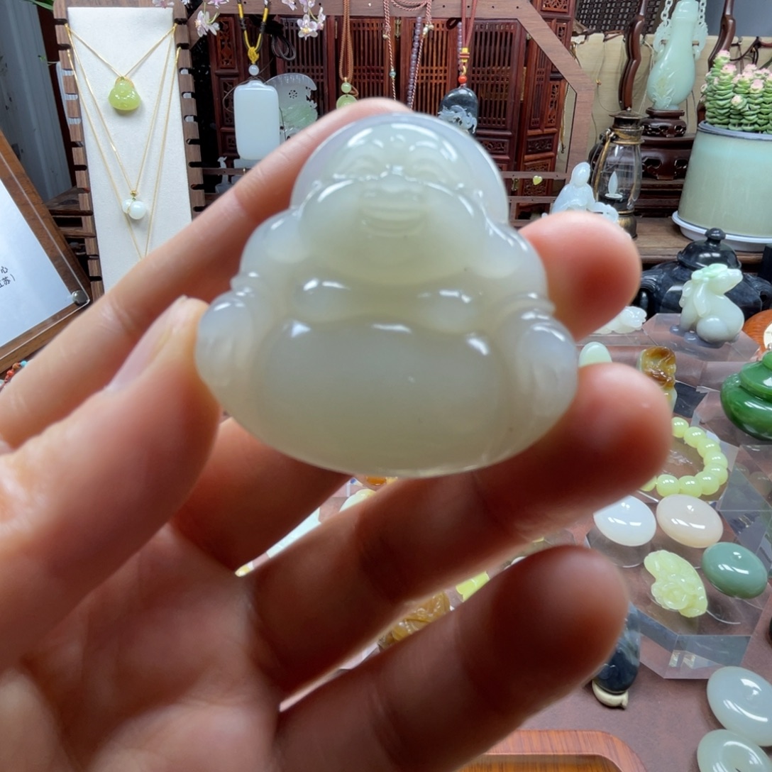 和田玉未镶嵌挂件