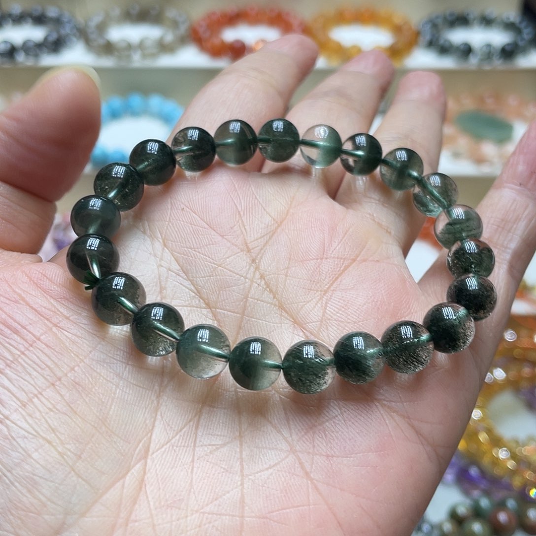 未镶嵌手链水晶绿幽灵