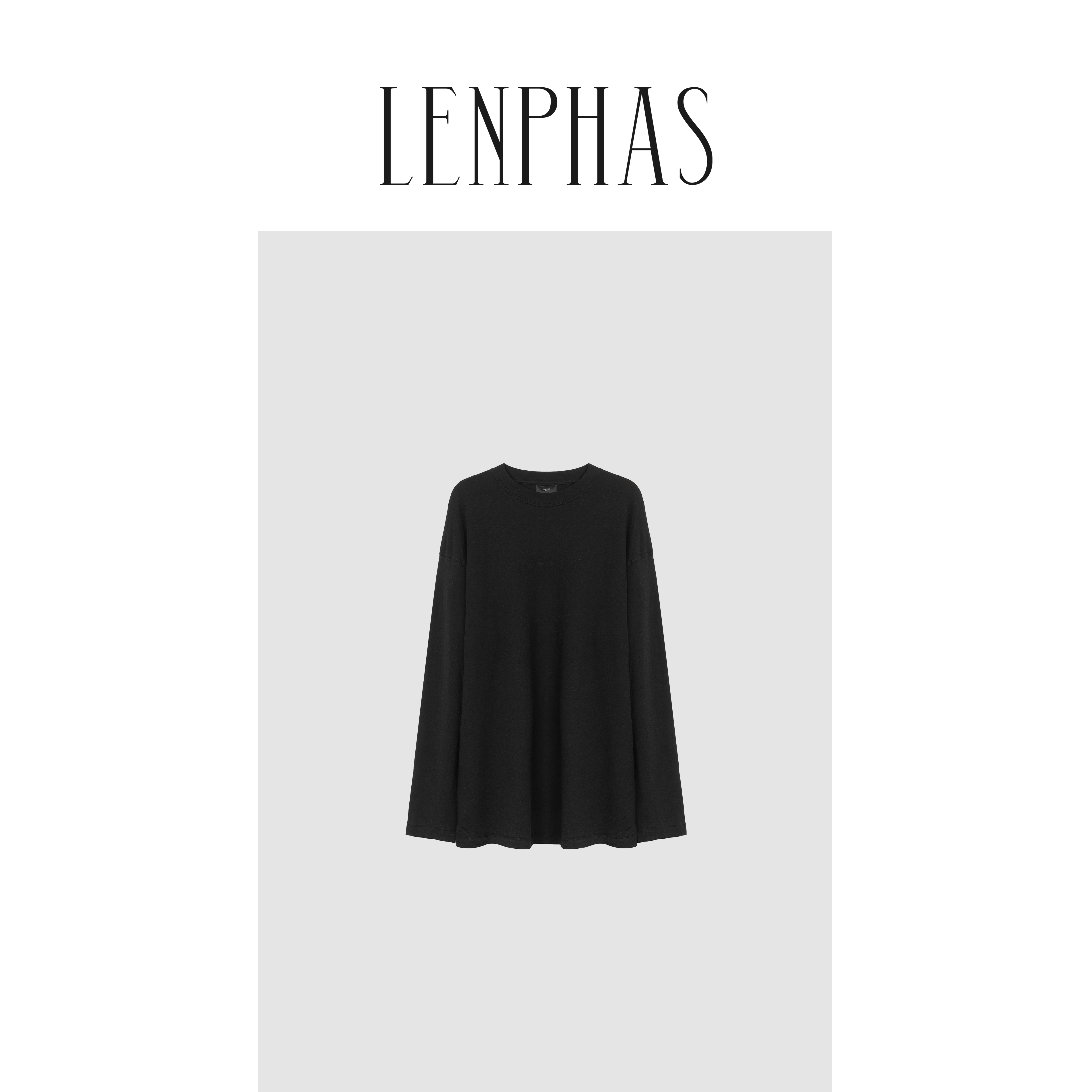 【LENPHAS】舒适亲肤松弛长袖T恤
