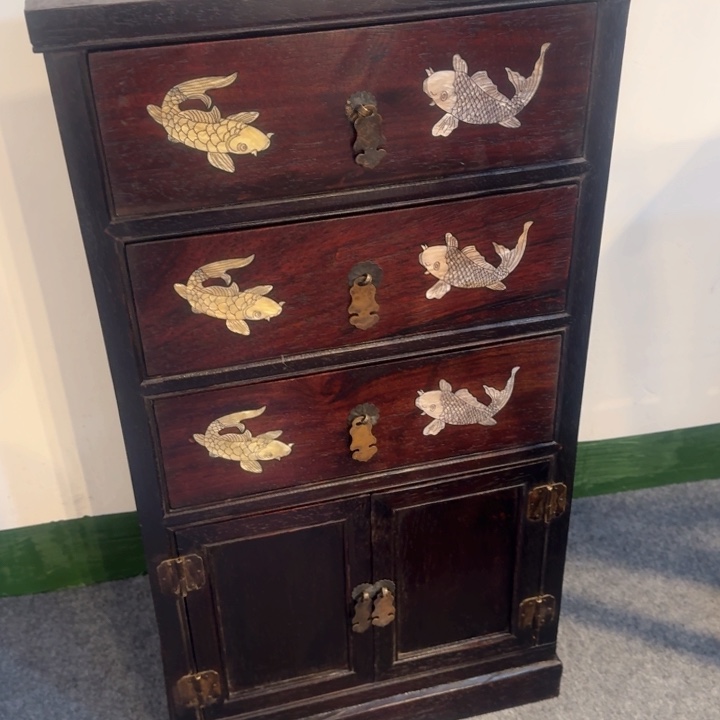 贡木斗柜镶嵌柜子