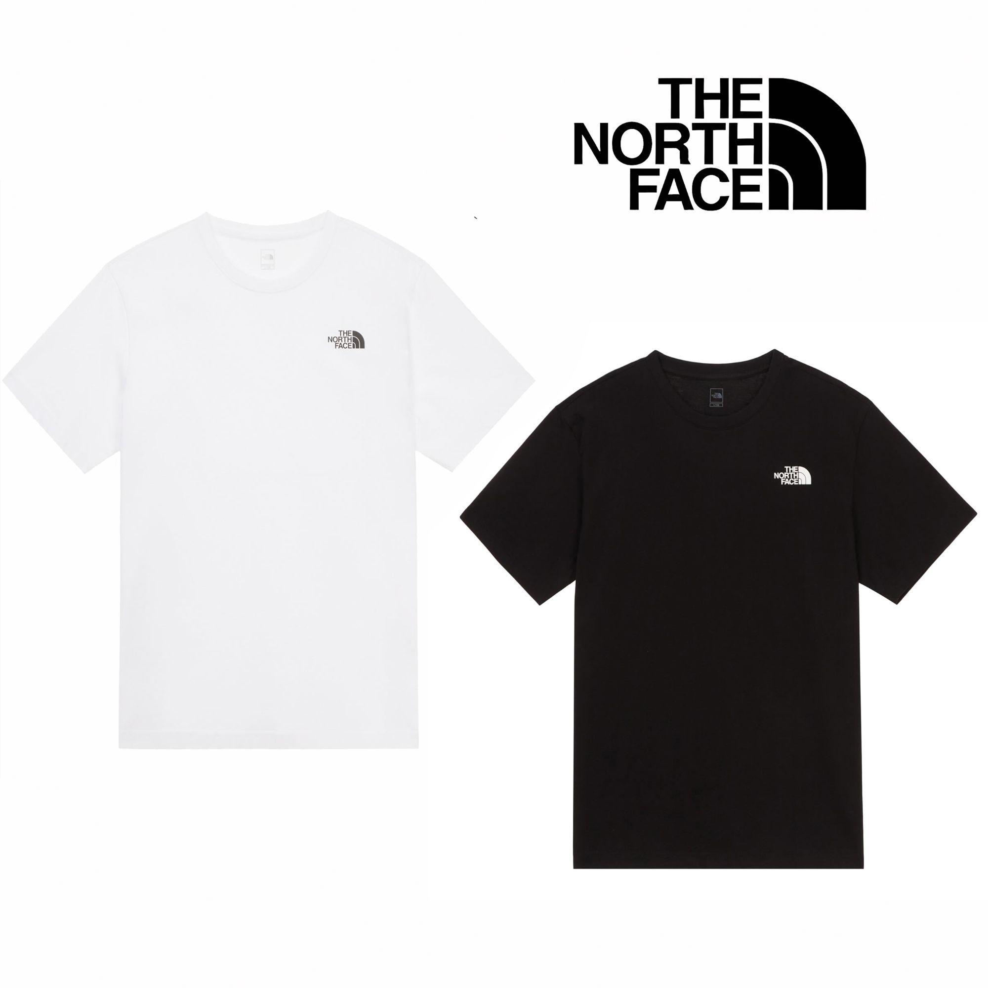 THE NORTH FACE/北面经典小标纯色T恤男女圆领情侣休闲夏季短袖
