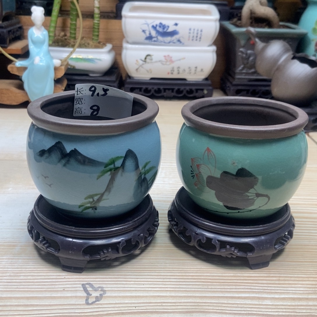 瓷片陶瓷花盆陶瓷艺术