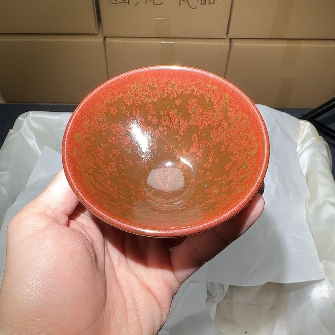 茶盏微瑕建盏，介意勿拍