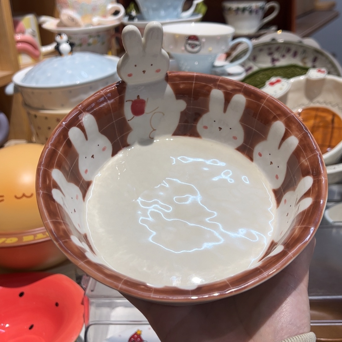 立体兔子盘      