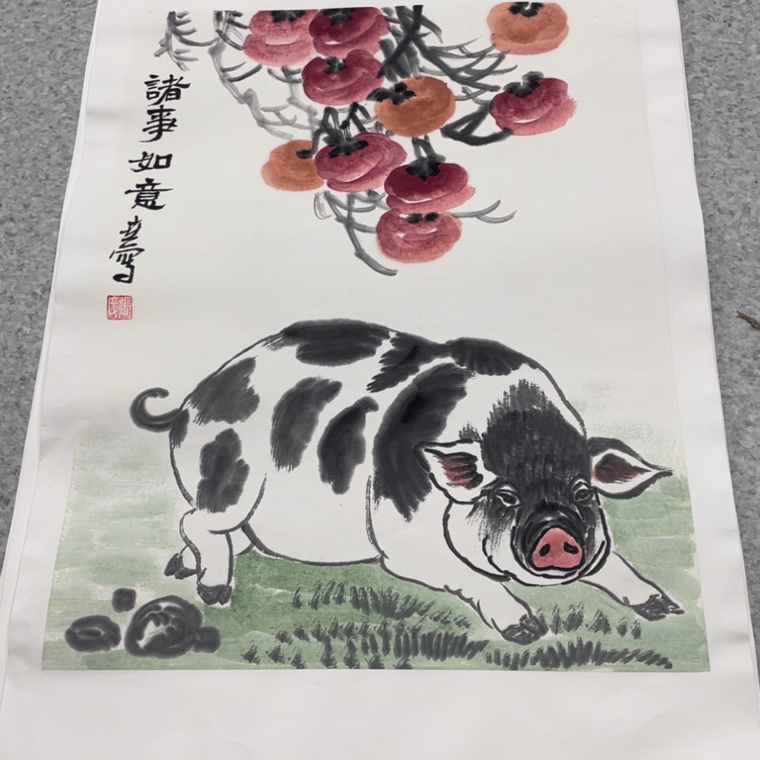 国画1.4平尺国画作品