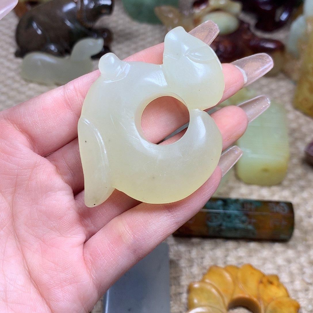 白玉菩提吊坠挂件