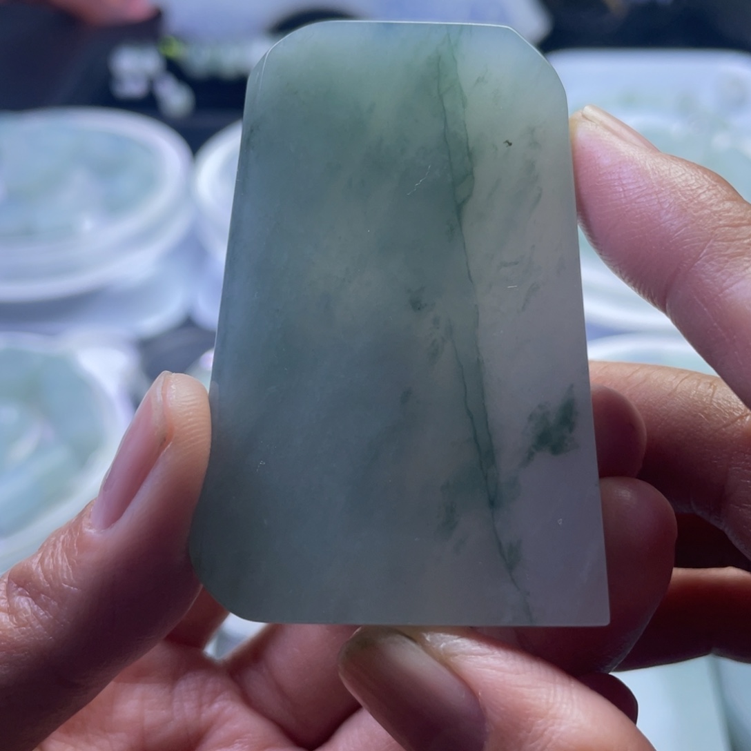 定制翡翠未镶嵌裸石定制山水包工