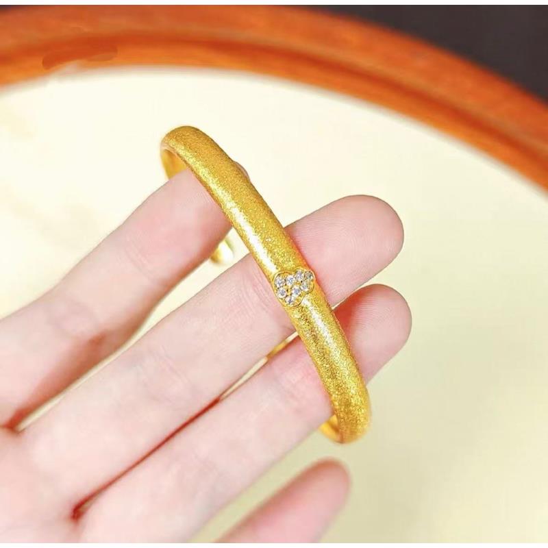 BY165       拉丝葫芦开口手镯