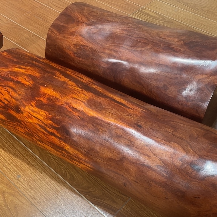 A***物香榧木小叶紫檀风水柱