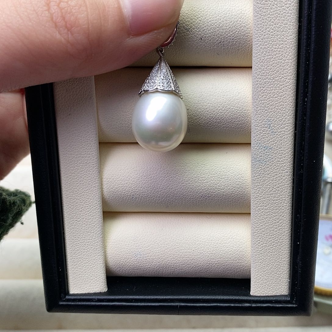 海水珍珠颈饰银S925镶嵌