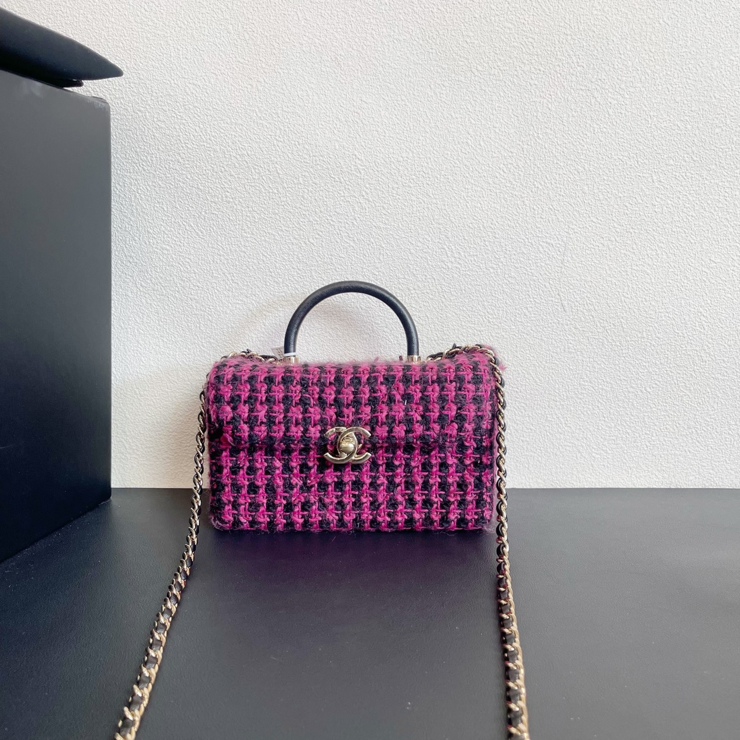 95新 Chanel/香奈儿 98新 大场直播/编织医生包包/芯片 10739