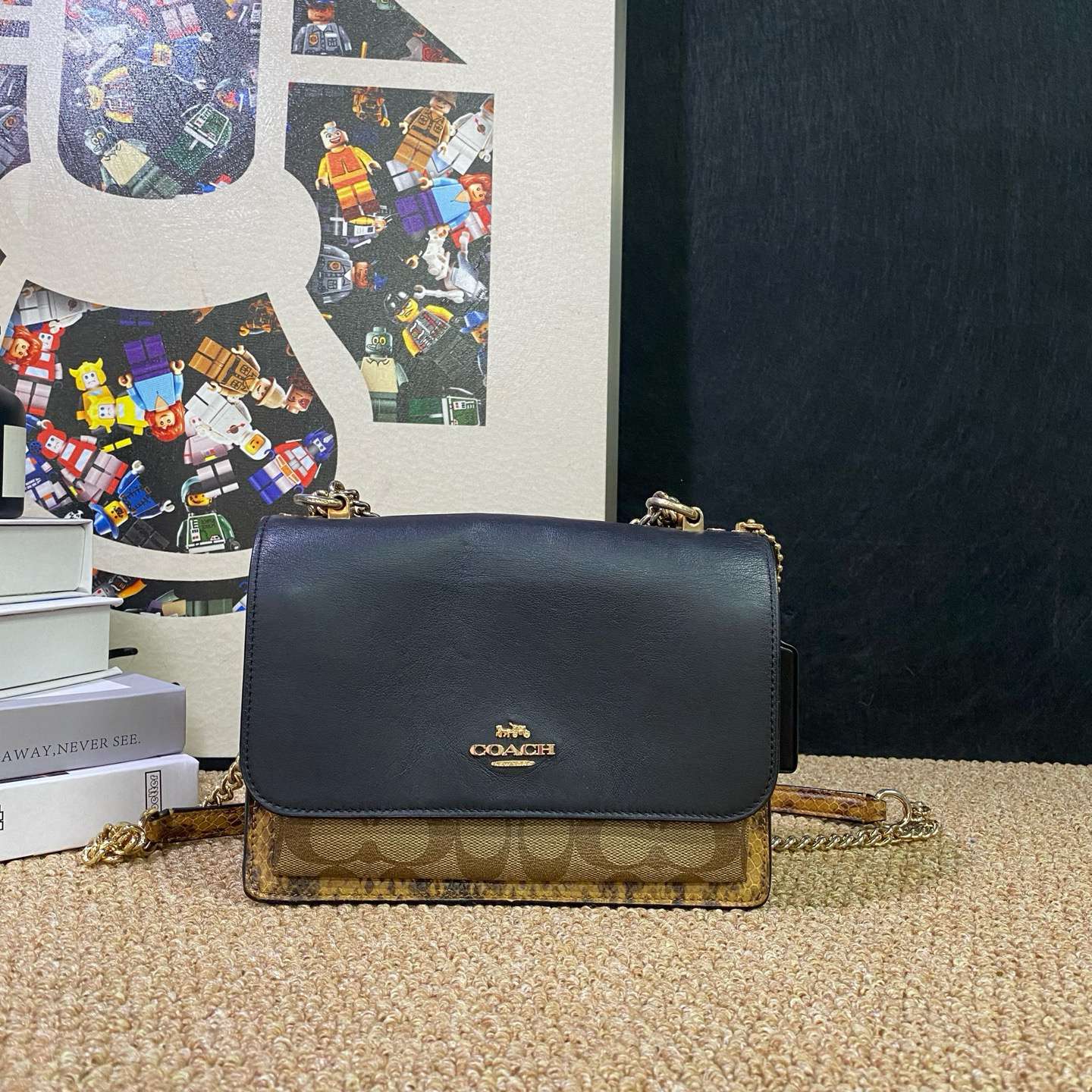 95新 COACH/蔻驰 21841斜挎包22*16