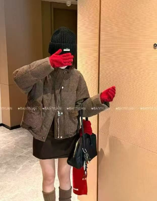 领口毛毛超级爆款羽绒服