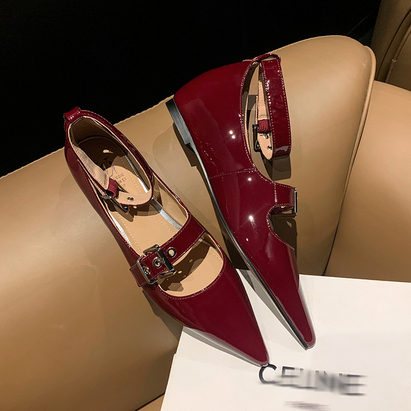 DJ时尚单鞋-A6136红色