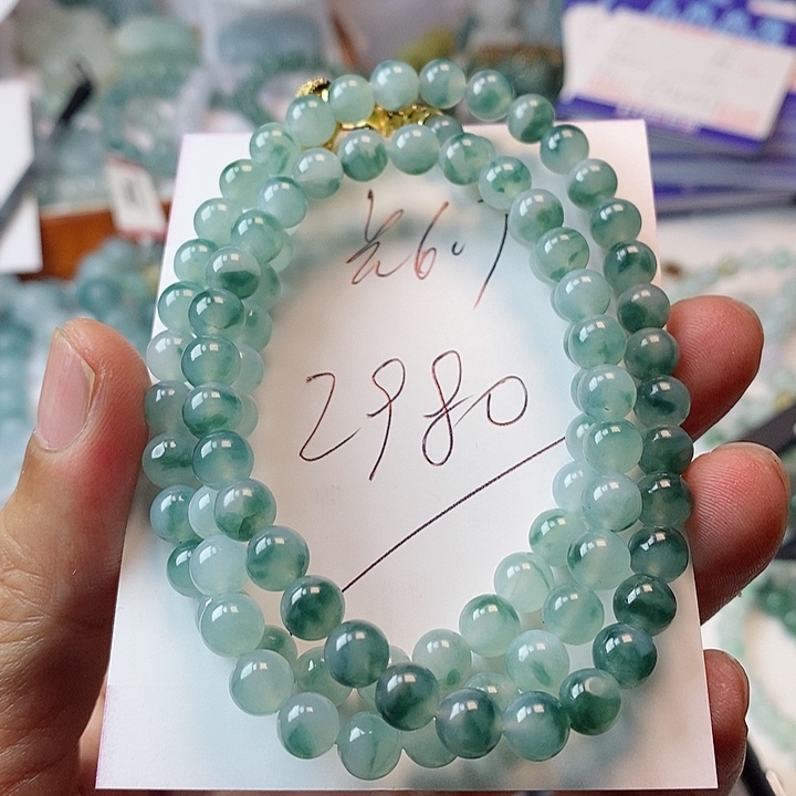 颈饰未镶嵌翡翠©*珠串