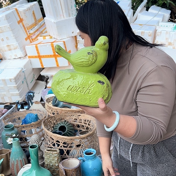 瓶高度24厘米宽度20厘米微瑕捡漏上釉不匀