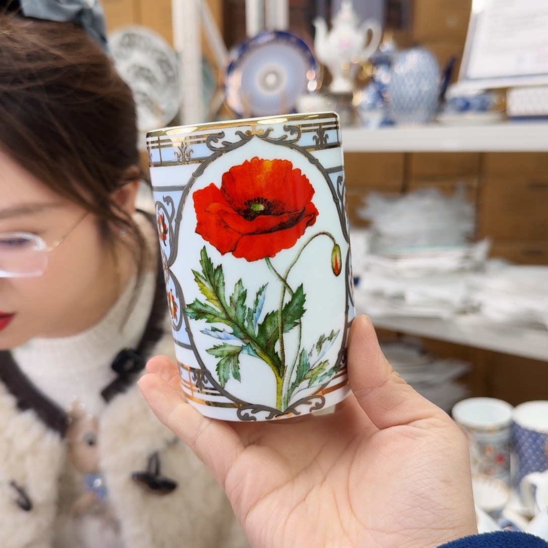 骨瓷马克杯420ml一只外贸尾单