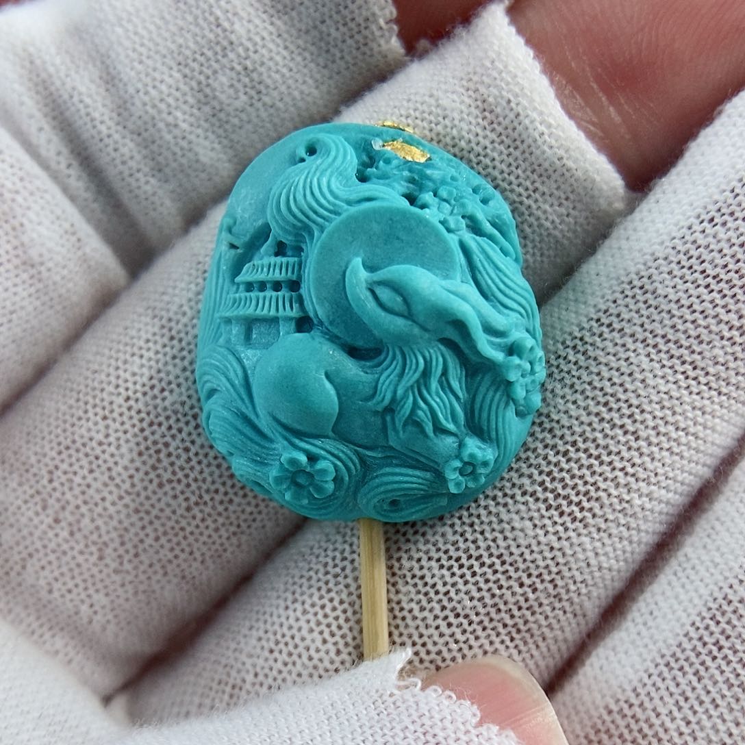 绿松石珠宝奇石未镶嵌