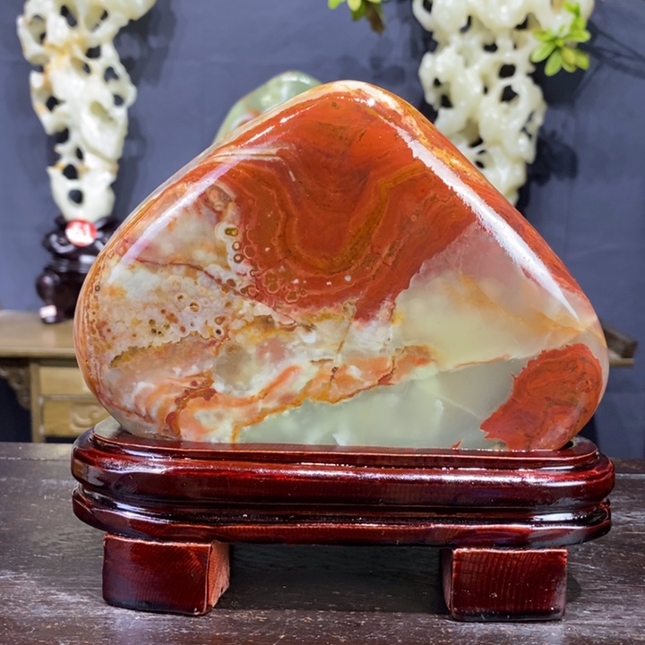 石材精品古青石摆件