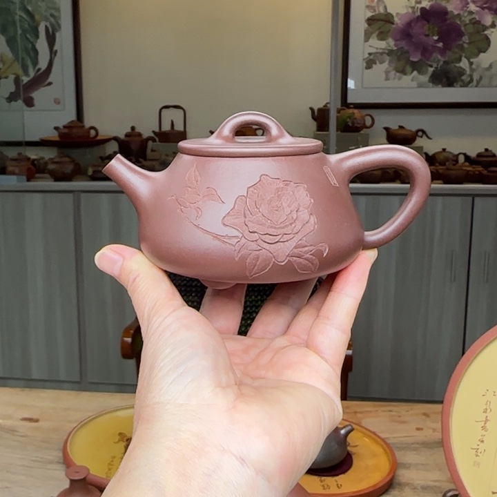 紫砂茶壶底槽清180 c C夫妻双工作品