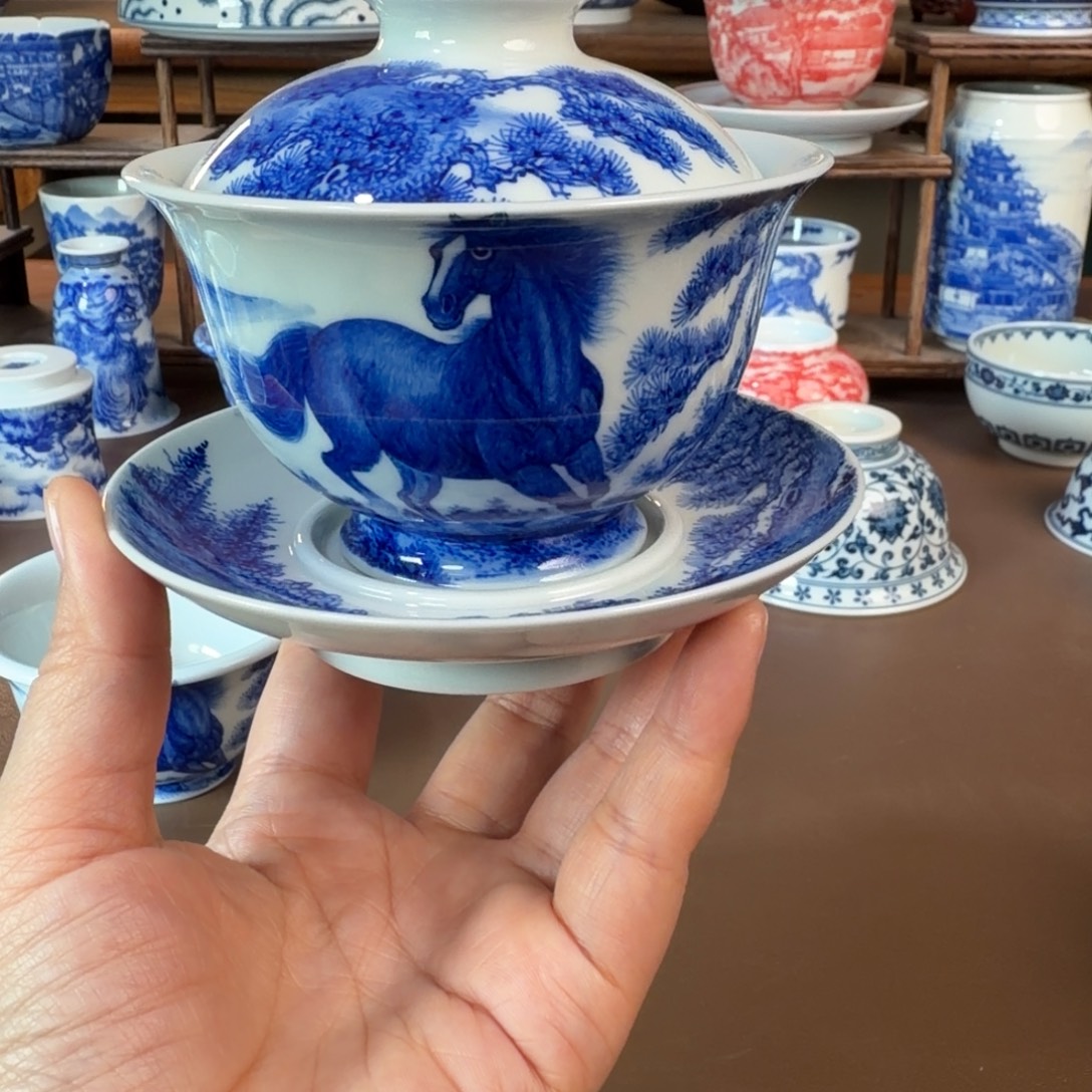 老***人景德镇陶瓷手工手绘