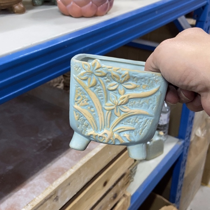 陶瓷花盆单场满9.9发9.5*9