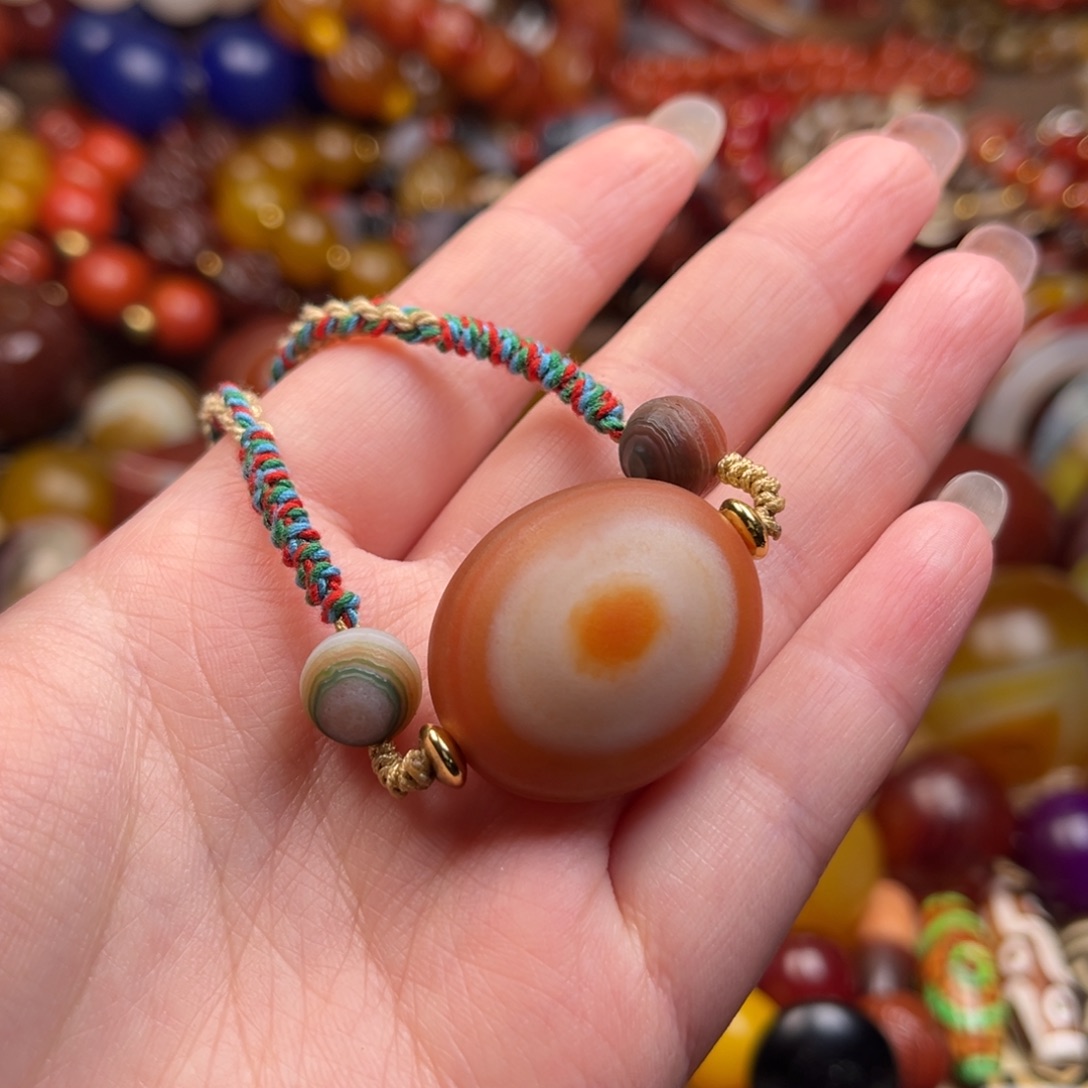 青***柠玛瑙/玉髓未镶嵌颈饰