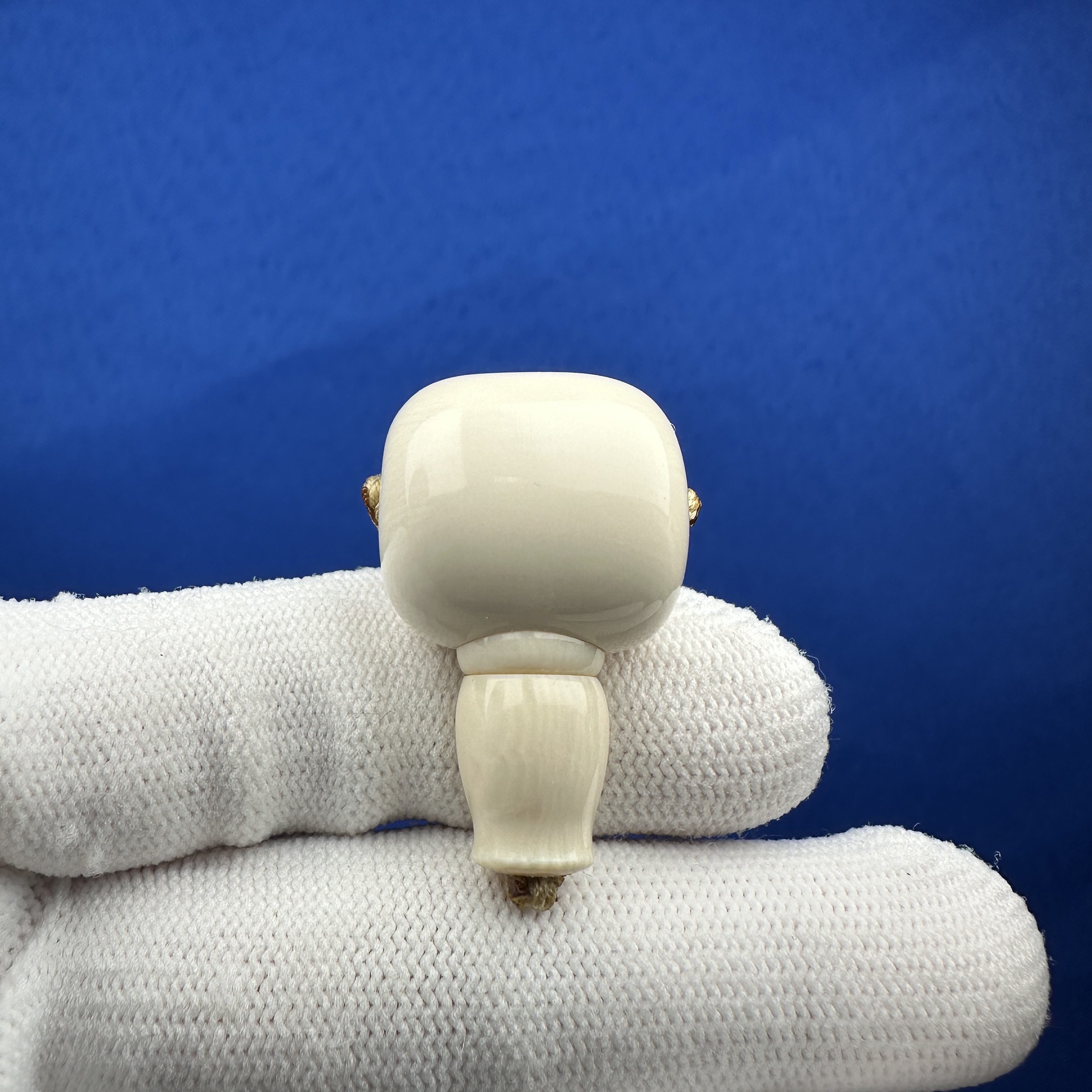 G1634天然猛犸 藏式分体三通20*33.5mm一物一图 假一罚十