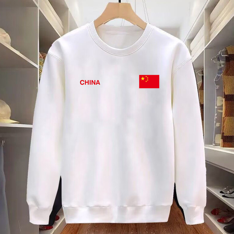 【一折粉丝福利】春秋新款奢品男女同款重磅情侣时尚薄款圆领卫衣