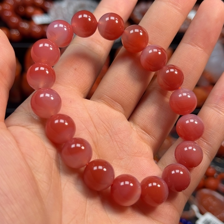玛瑙/玉髓手串11mm未镶嵌
