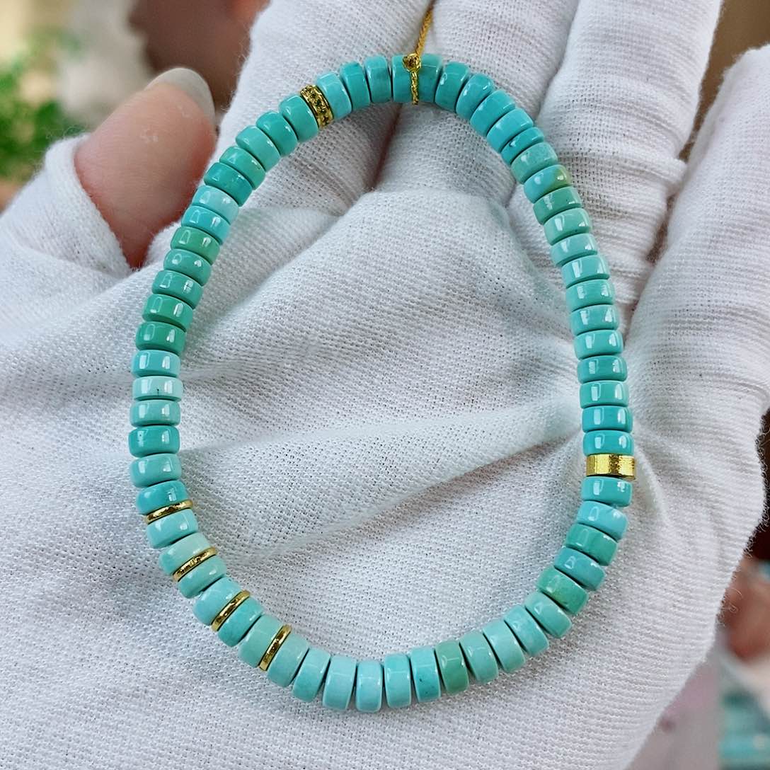 18K金镶嵌绿松石珠宝奇石