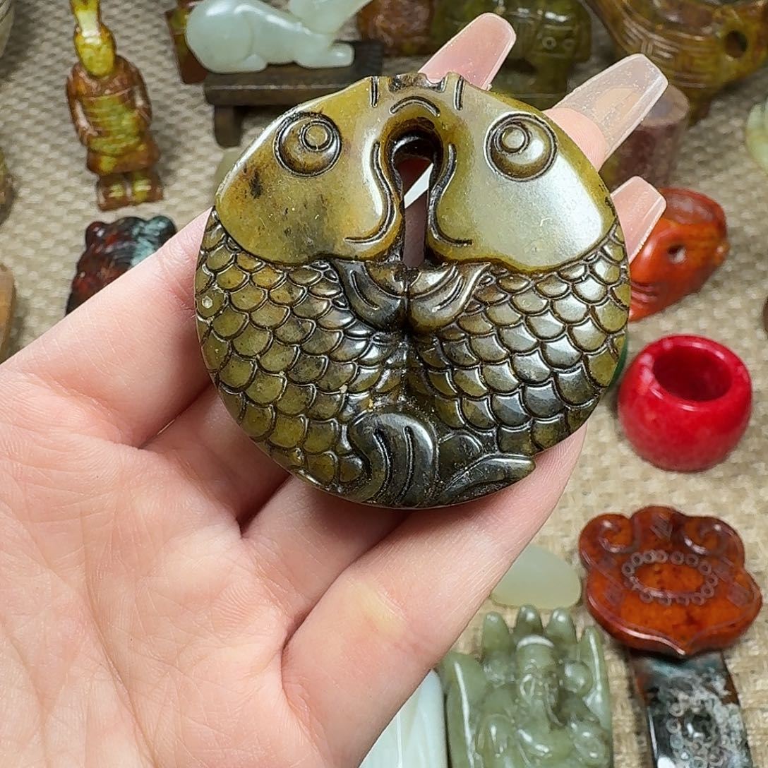 白玉菩提吊坠挂件