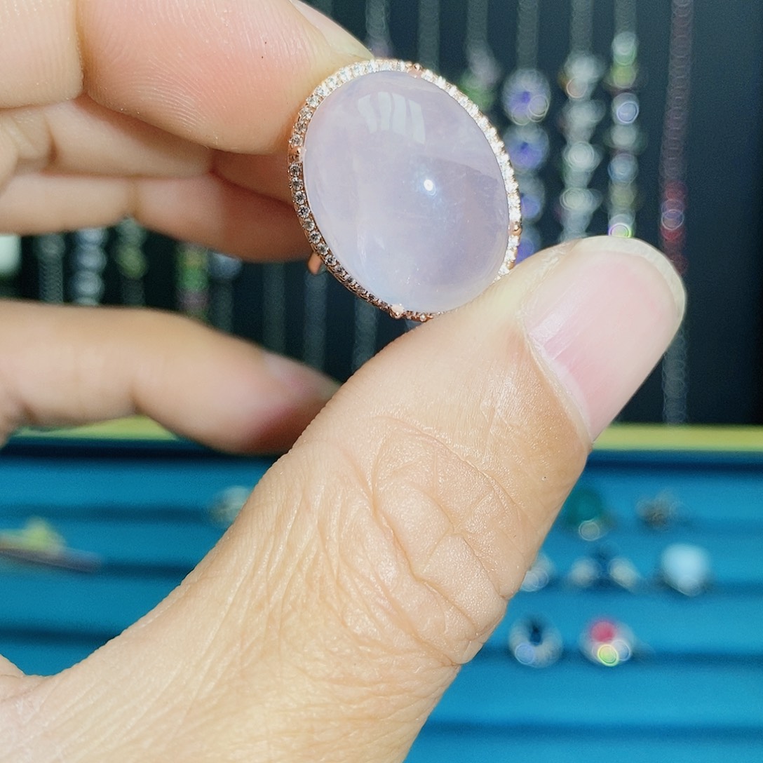 紫晶珠宝半成品银S925镶嵌