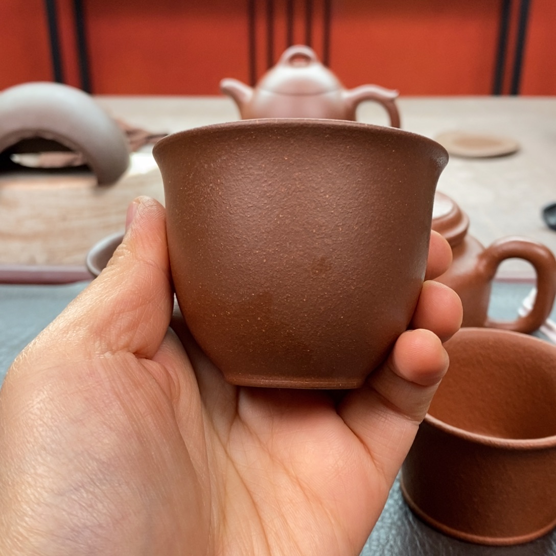 茶壶紫砂紫泥铃铛杯100cc