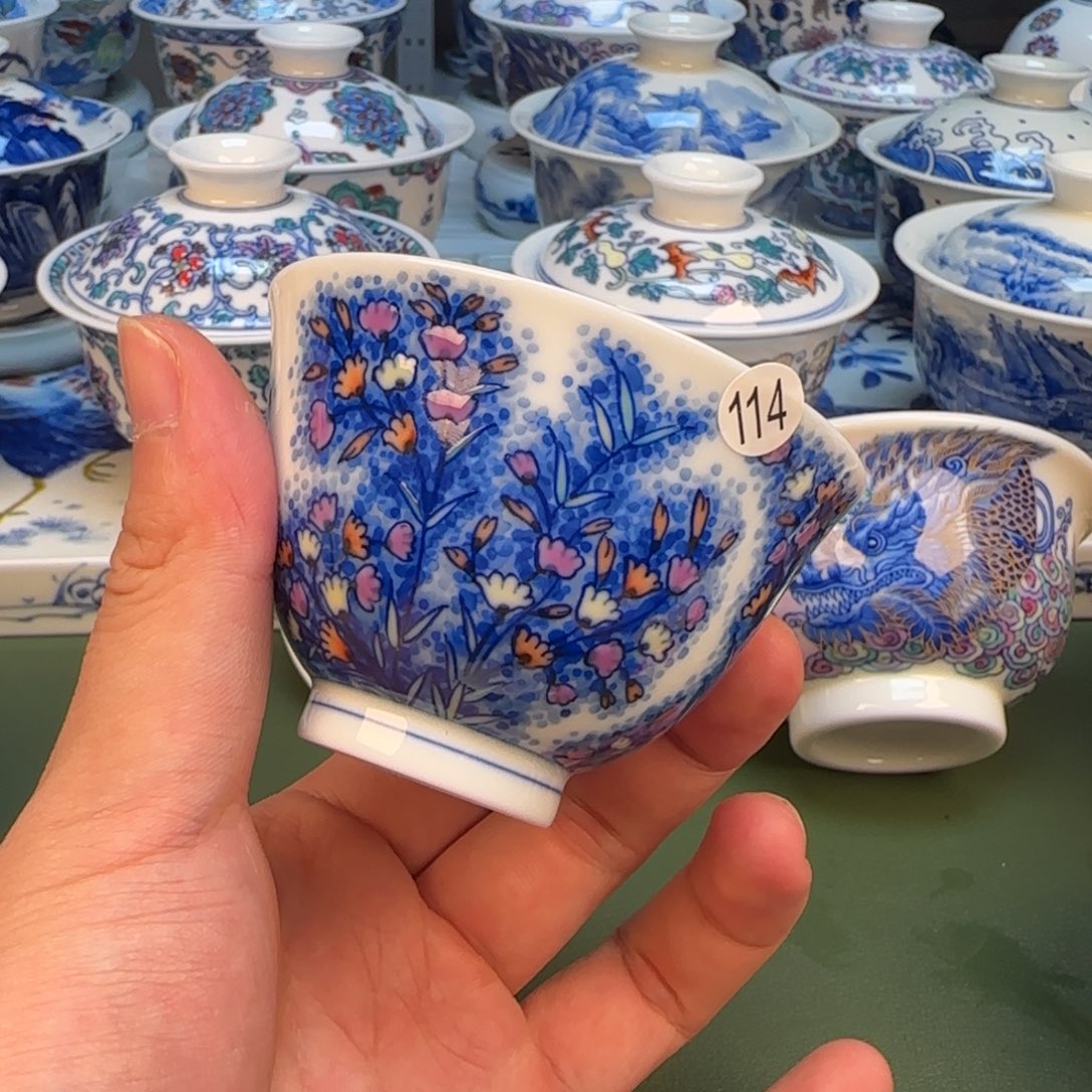 彦祖纯手工手绘茶具144