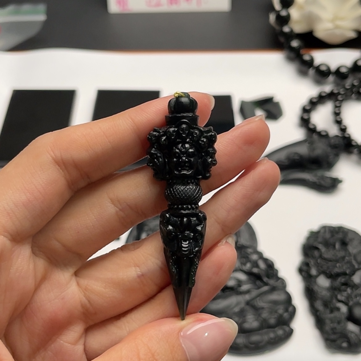 【闪购商品】定制翡翠未镶嵌墨翠