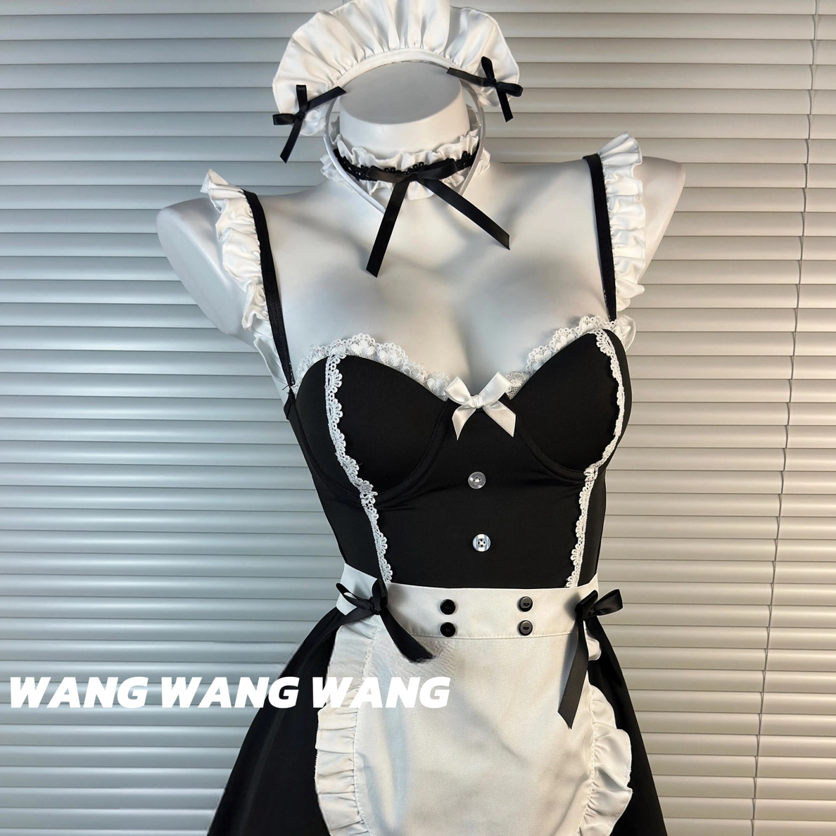 [WANG]做饭必入款*纯欲带胸垫钢圈80 - 140斤女仆睡裙