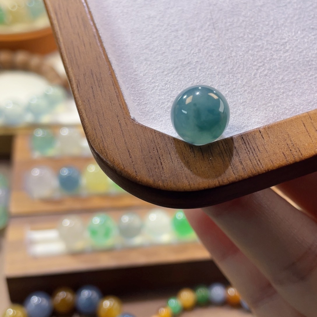 翡翠手链未镶嵌牛仔蓝