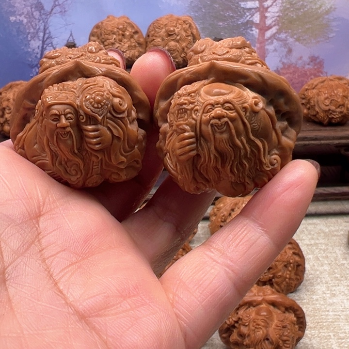 c***r把件核桃蛤蟆头财神寿星