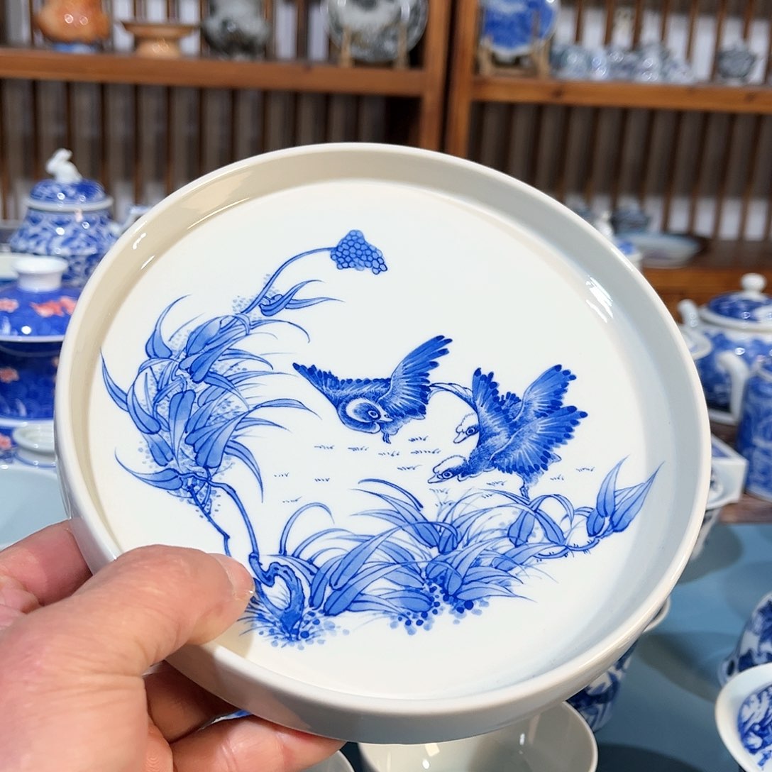 錡镇堂手工手绘壶承