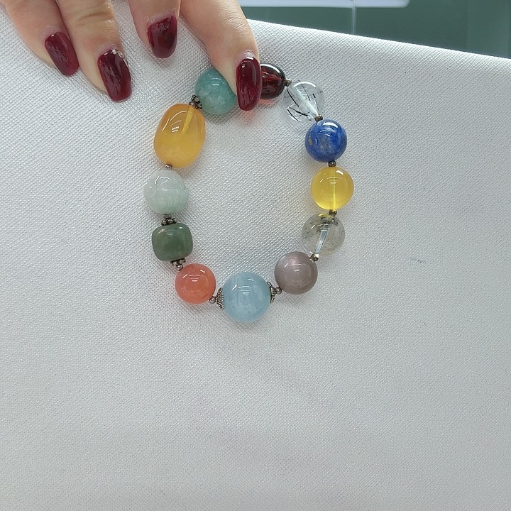 琥珀手串未镶嵌多宝手串